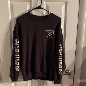Billabong Women’s Dark Crewneck with White Accents